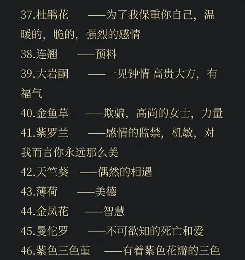 哪种花的花语最为动听？它们代表了什么？