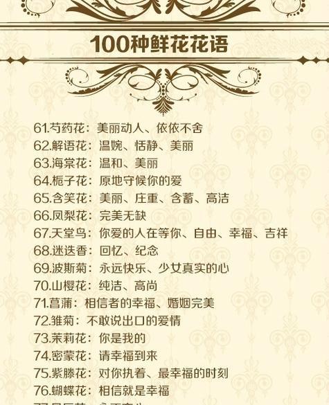 热爱的花语具体是什么？