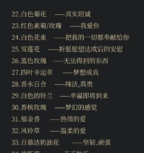 热爱的花语具体是什么？