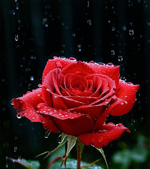 风雨中的红色玫瑰花代表什么？它传递了哪些情感？