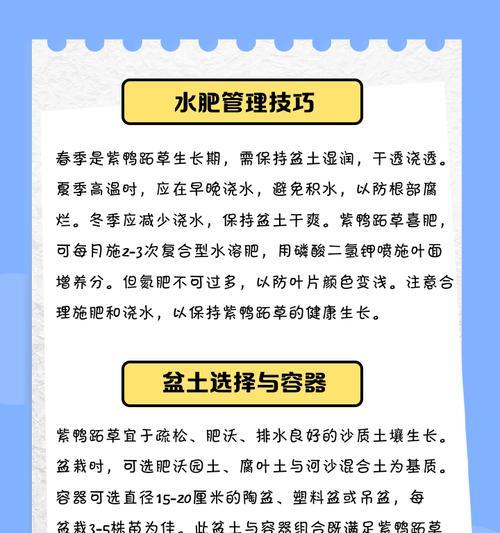 鸭跖草的养殖技巧和常见问题解答？