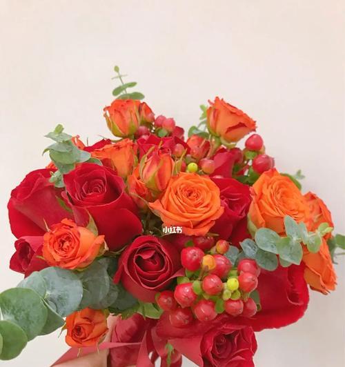 捧花中橙色和红色代表什么意义？